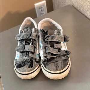 Vans Black and Gray Kids Sneakers